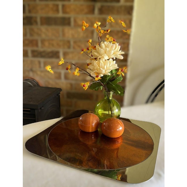 1960s Mid Century Modern Bouilett Bourdelle Serving Tray Elegant Entertaining Minimalist Luxury (#2pr) - Set of 2 For Sale - Image 4 of 17