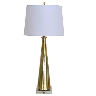 Gold Mercury Glass Vintage Italian Lamp For Sale