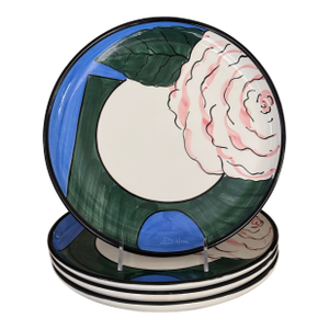 Made in Italy Set of Four Memphis Style Dinner Plates - Four Pieces, Multiples Available