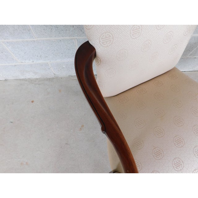 Southwood Georgian Queen Anne Style Fireside Accent Arm Chairs - A Pair For Sale - Image 10 of 18