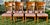 Brown Vintage Brass Inlay Chairs Vintage Italian Regency Style Dining Chairs Set of 8 For Sale - Image 8 of 18