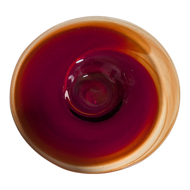 1950s Murano Glass Centerpiece Bowl For Sale