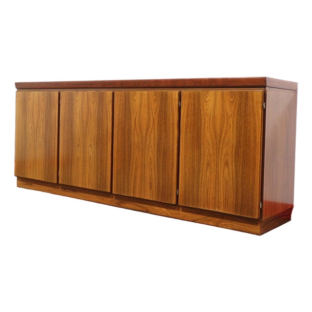 Mid Century Modern Vintage Rosewood Danish Credenza Sideboard by Skovby Danish Style For Sale