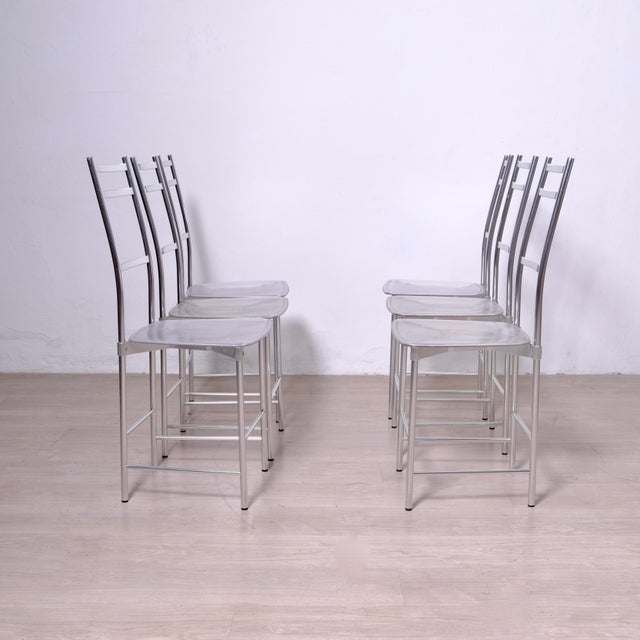 1980s Vintage Italian Chairs by Ycami Bagutta, 1980, Set of 6 For Sale - Image 5 of 18