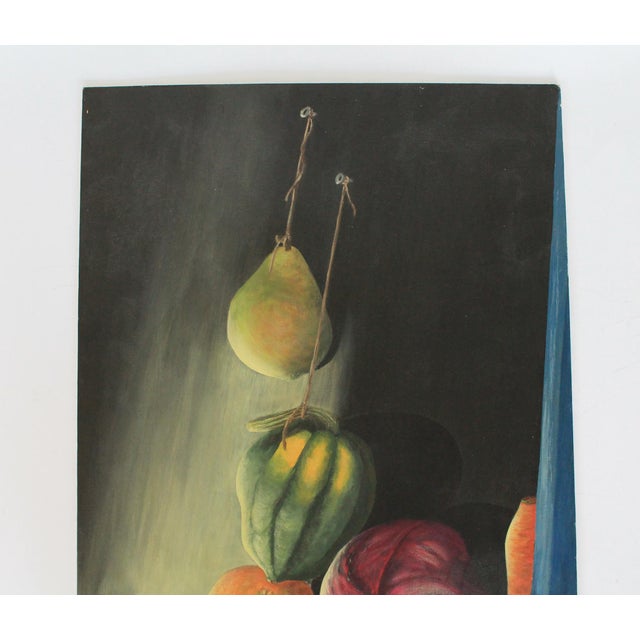 Traditional Vintage Unframed Moody Still Life Painting on Board For Sale - Image 3 of 14