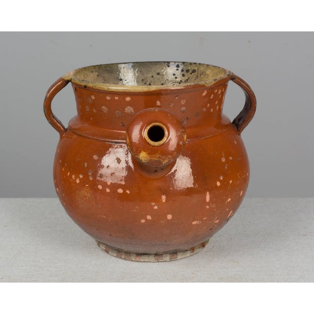 Mid 19th Century 19th Century French Glazed Terracotta Toupin Cooking Pot For Sale - Image 5 of 11