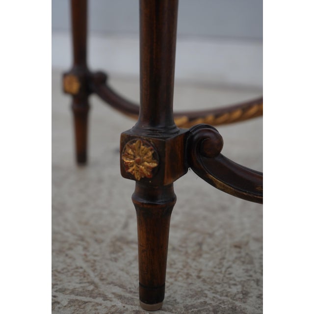 Maitland Smith 2 Drawer Mahogany Console Table For Sale - Image 13 of 18