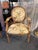Late 20th Century Pair of Louis XVI Style Upholstered Balloon Back Walnut Carved Fauteuil Chairs For Sale - Image 4 of 10