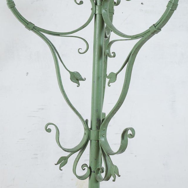 Metal 20th Century Painted Metal Coat Rack For Sale - Image 7 of 18