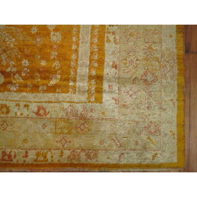 Late 19th century full pile Angora Oushak rug. Oushak rugs are prized for their rich looks as well as for their high...
