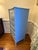 Wood 1970s Henry Link Bali Hai Faux Bamboo Lingerie Chest in Custom High-Gloss Blue Lacquer For Sale - Image 7 of 9