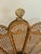 Vintage Brass Peacock Folding Fireplace Screen With Shell Motif For Sale - Image 9 of 12