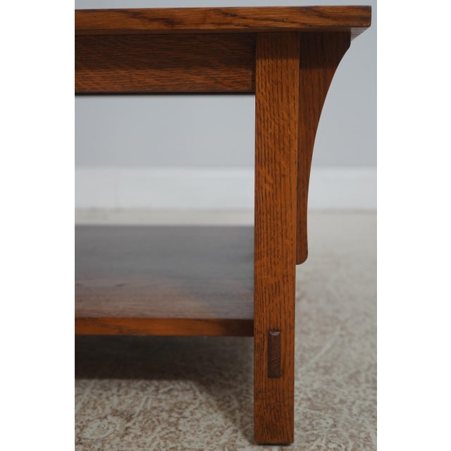 Stickley Mission Oak Spindle Coffee Table For Sale In Philadelphia - Image 6 of 14