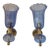 Contemporary Murano Blue Glass and Brass Sconces - a Pair For Sale