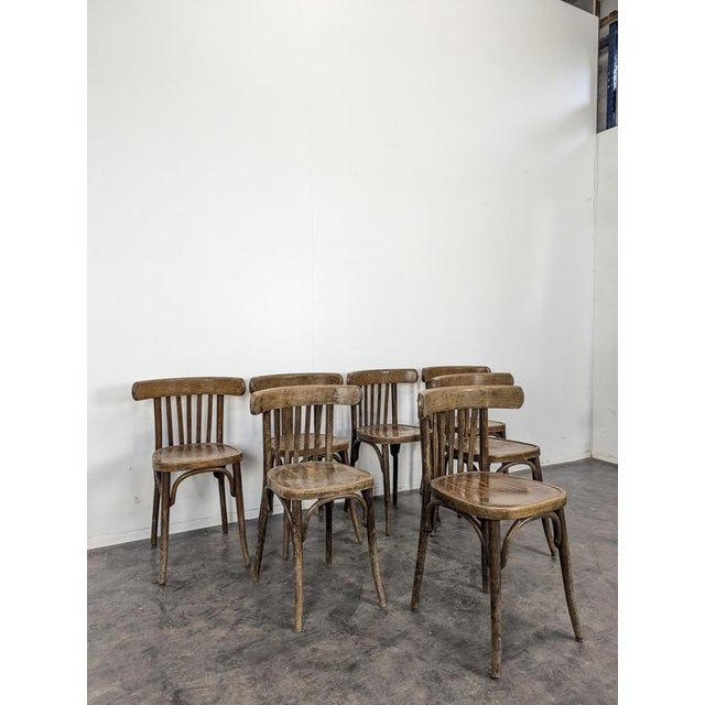 Bistro Chairs from Baumann, Set of 7, in Very Good conditions.