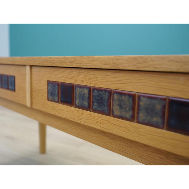 Yellow Vintage Danish Ash Console Table, 1970s For Sale - Image 8 of 15