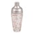 American Glass and Silver-Plated Recipe Cocktail Shaker, 1950s For Sale - Image 9 of 11