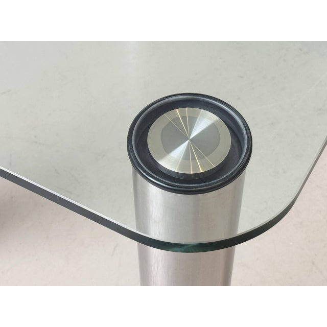 Glass Marcuso Dining Table by Marco Zanuso for Zanotta, Italy, 1970s For Sale - Image 7 of 18