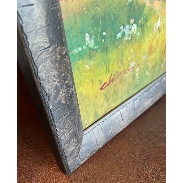 California Wildflowers Impressionist Oil Painting, Framed For Sale - Image 9 of 15