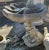 Vintage Boho Cast Concrete Flower Bird Bath For Sale - Image 9 of 10
