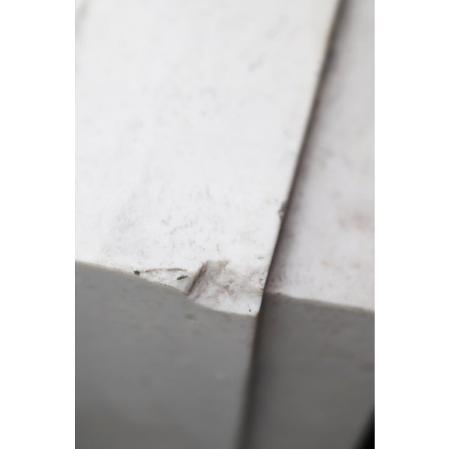 Ceramic Vintage Recessed White Ceramic Square Bathroom Soap Dish For Sale - Image 7 of 9