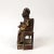 Early 19th Century Chinese Wooden Figurine of a Scholar Holding a Book For Sale In San Francisco - Image 6 of 7