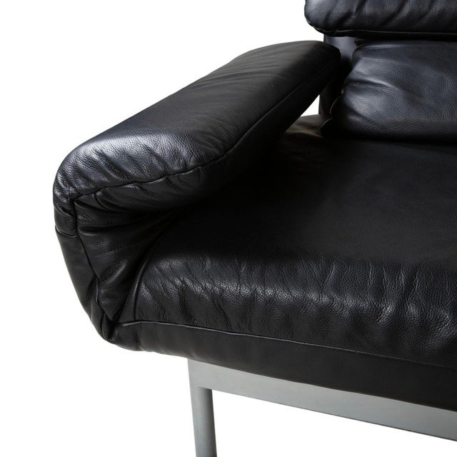 Plura Corner Sofa in Black Leather with Manual Function by Rolf Benz For Sale - Image 9 of 18