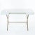 Early 21st Century Cosimo Desk with White Mat Lacquered Top & Golden Frame by Marco Zanuso Jr. for Adentro, 2017 For Sale - Image 5 of 14