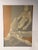Paper Vintage Midcentury Nude Painting- Framed. Large Scale. For Sale - Image 7 of 7