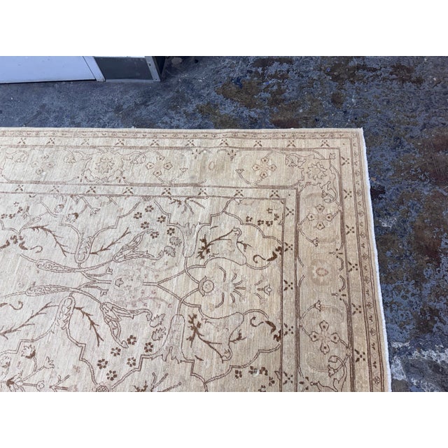 2010s 8ft × 9ft 9in Gallery Ephesus Oushak Area Rug in Taupe Tones For Sale - Image 5 of 12