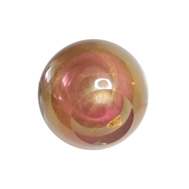 Mid-Century Modern Alfredo Barbini Murano Sommerso Glass Pear For Sale - Image 6 of 6