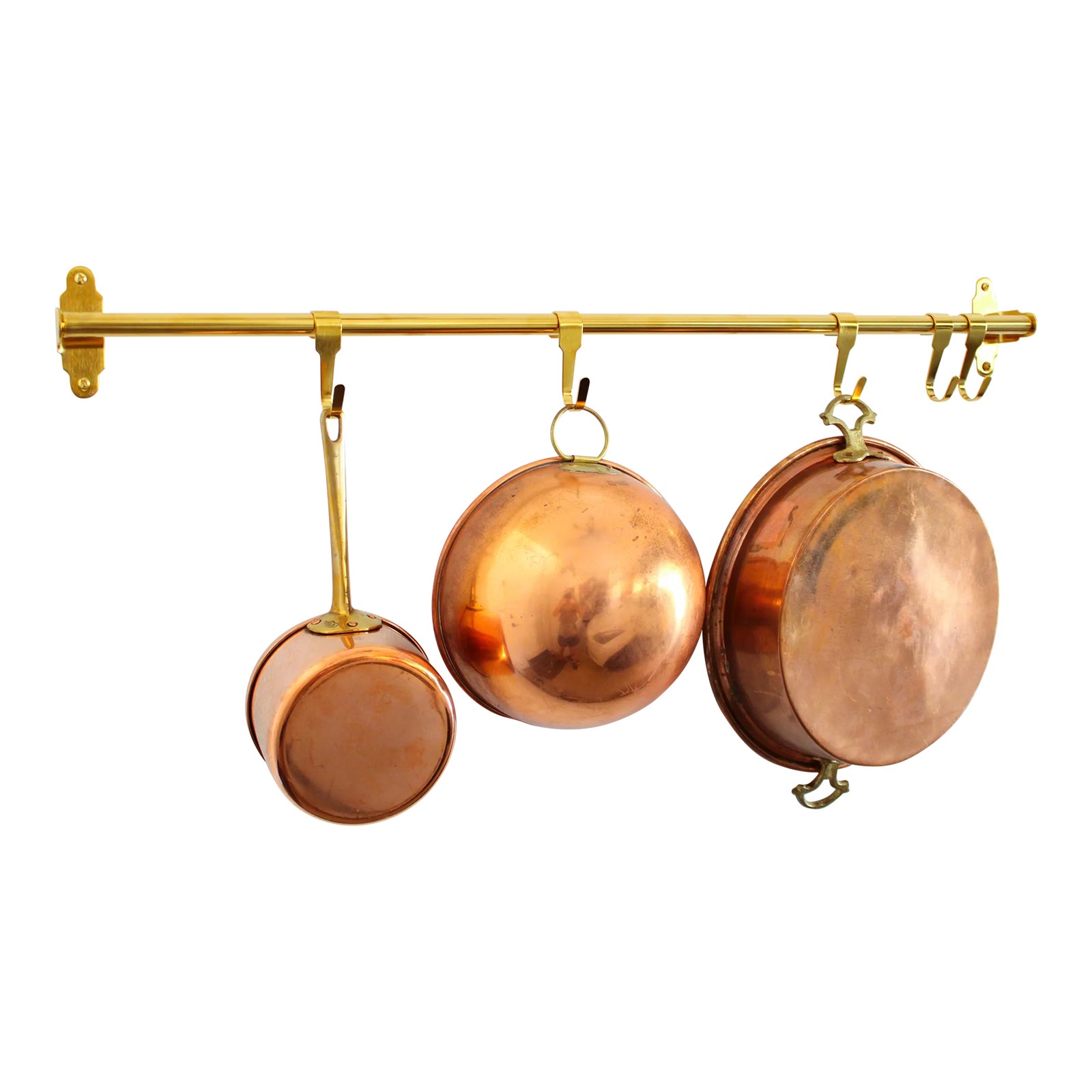 Ext Lrg Brass Wall Mount Kitchen/Railing/Rod 31.5