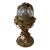 Vintage Crystal and Gilt Bronze Hollywood Regency Table Lighter For Sale