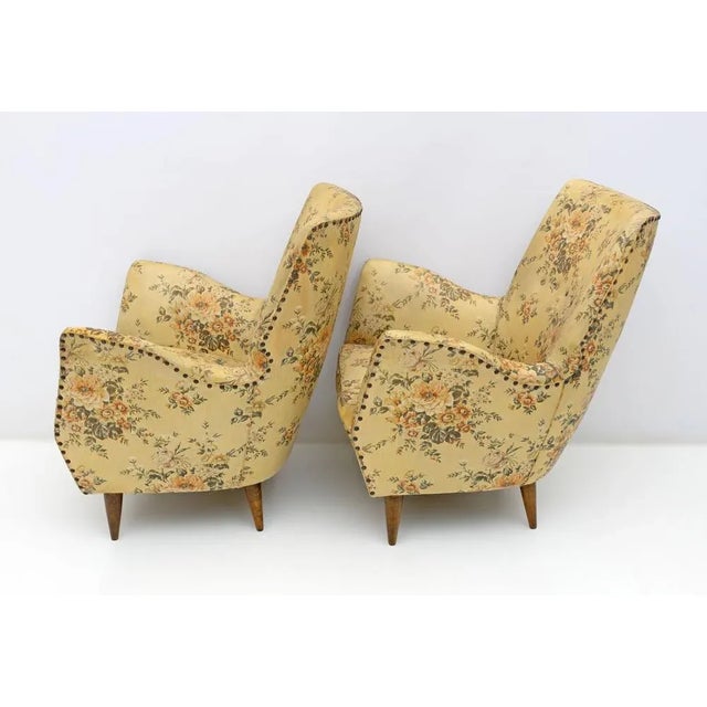 Mid-Century Modern Set of Mid-Century Modern Italian Armchairs from Isa Bergamo, 1950s For Sale - Image 3 of 10