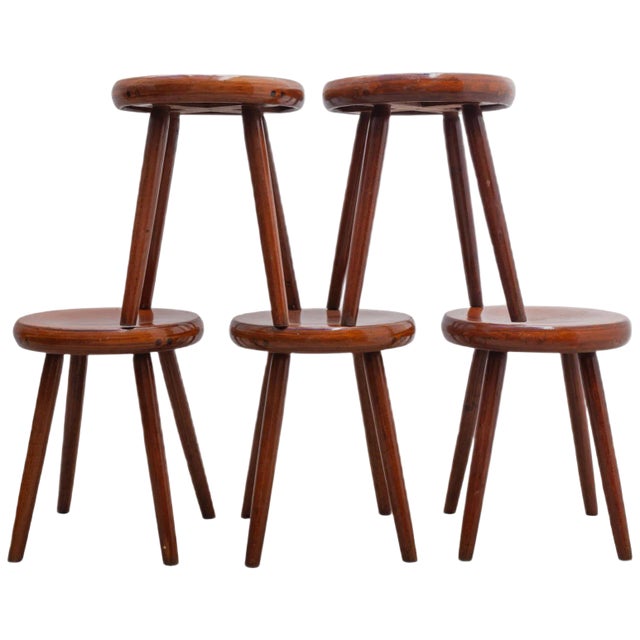 Scandinavian Stool, 1950s For Sale