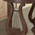 Empire Demilune Lyre Console in Mahogany With St. Anne Marble Top For Sale - Image 10 of 18