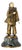 Sculpture of Pierrot, 19th Century, Gilded Bronze on Marble Base For Sale