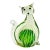 Large Vintage Art Glass Cat For Sale