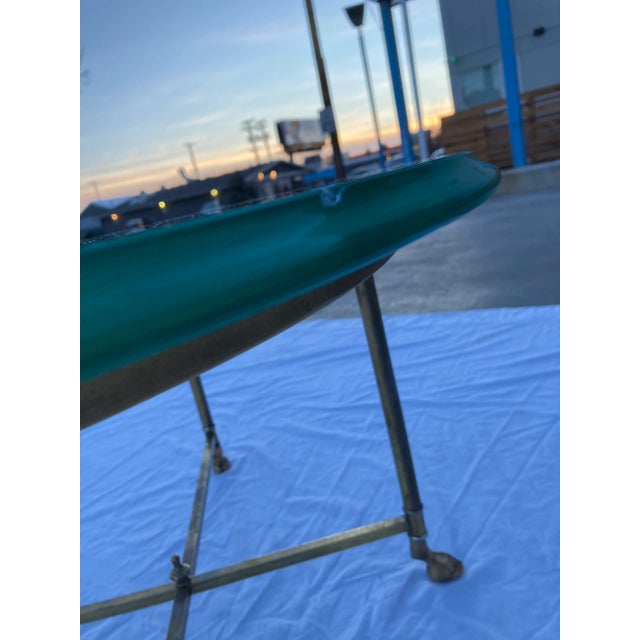 Brass Hoofed Feet End Table in Faux Bamboo From Mastercraft For Sale In Denver - Image 6 of 13