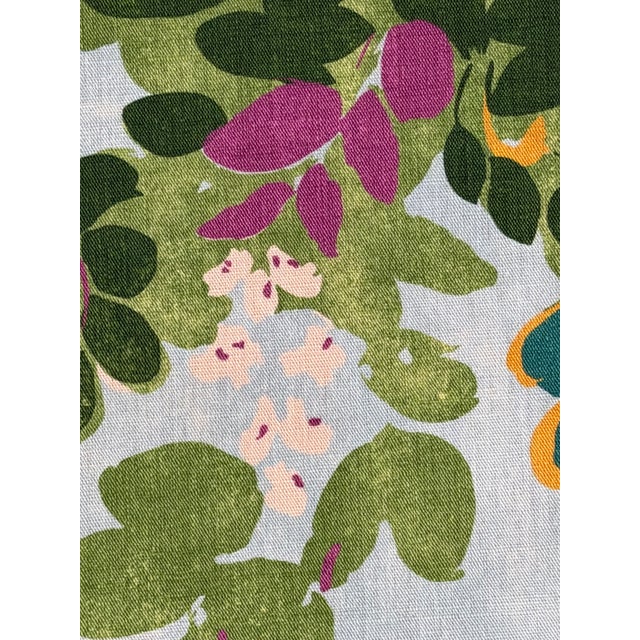 2020s Thibaut F914334 Central Park Sky Blue Fabric 3 1/2 Yards Cotton Linen Blend For Sale - Image 5 of 5