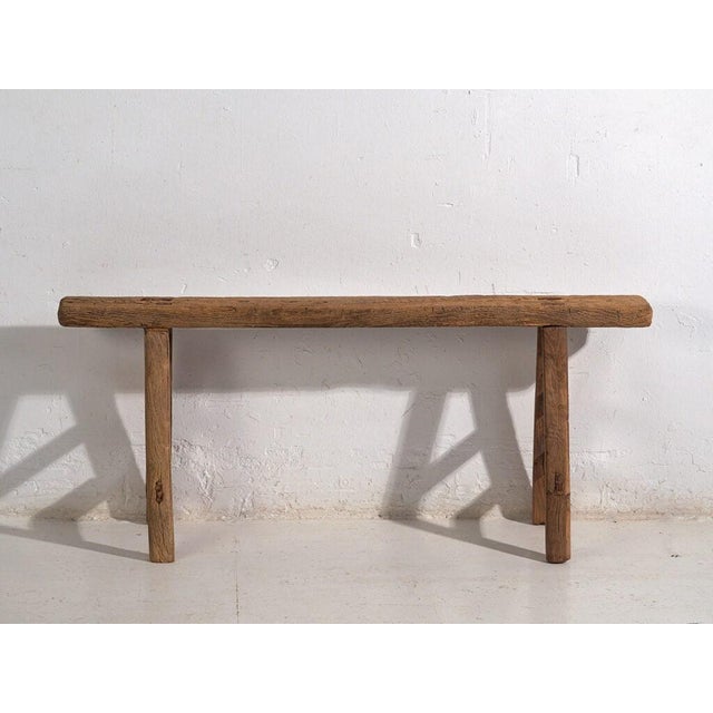 Antique Chinese Wooden Bench For Sale - Image 6 of 9