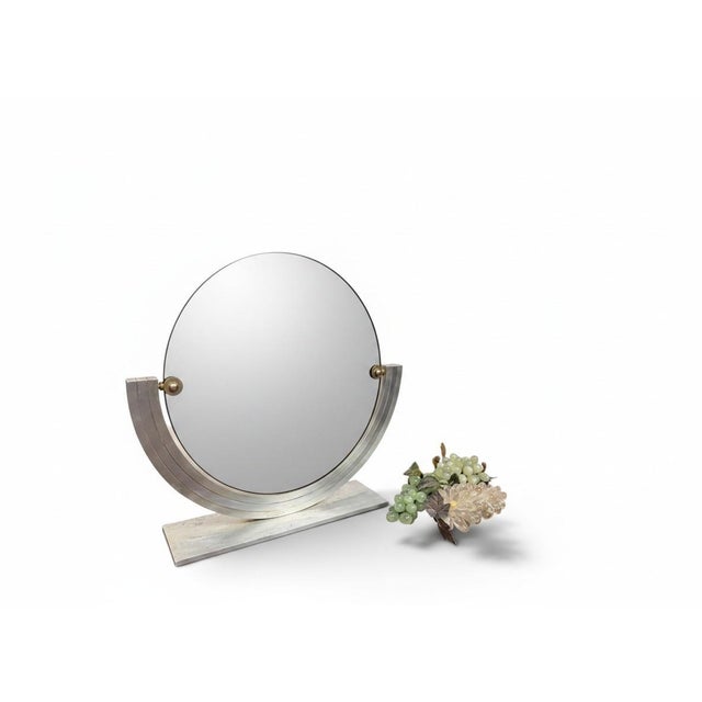 Contemporary Italian Art Deco Mirror in Glass For Sale - Image 3 of 5
