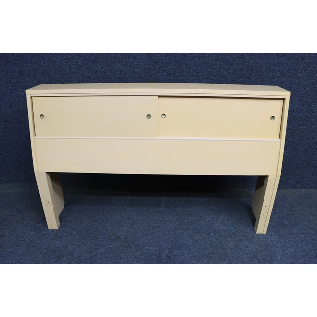 Mid-Century Modern Painted Double Headboard Attributed to American of Martinsville For Sale In Philadelphia - Image 6 of 8
