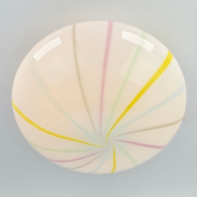 1980s Mid Century Murano Glass Candy Swirl For Sale - Image 9 of 10
