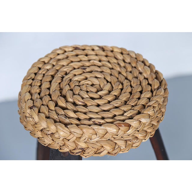 Vintage French Bar Stools by Frida Minet and Adrien Audoux, 1950s, Set of 2 For Sale - Image 13 of 14