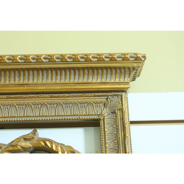 Traditional Maitland Smith Regency Style Gold Framed Mirror For Sale - Image 3 of 10