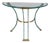 Vintage French Metal and Brass Console Table, 1970s For Sale