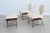 Mid-Century Italian Wood & Bouclé Slipper Chairs & Footstool, 1950, Set of 3 For Sale - Image 17 of 18