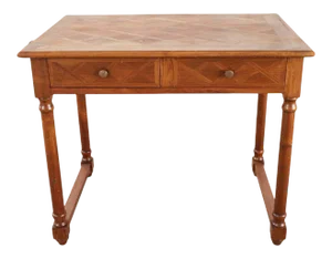Louis Philippe Style Parquetry Writing Table Desk
