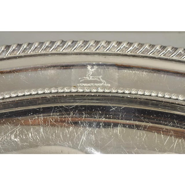 Metal Antique English Victorian Silver Plated Paw Foot Meat Cutlery Chaffing Dish Tray For Sale - Image 7 of 12